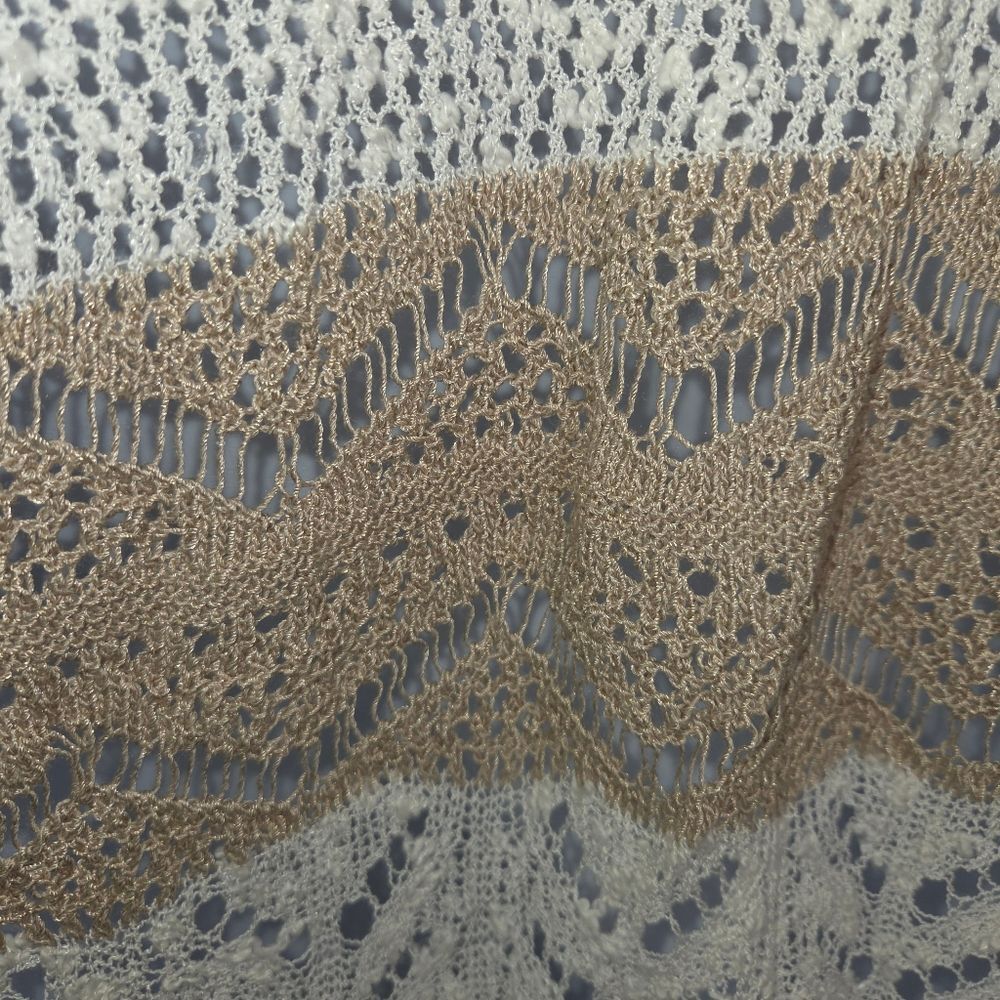 Chico's Open Front Drape Sequin Striped Cardigan … - image 4